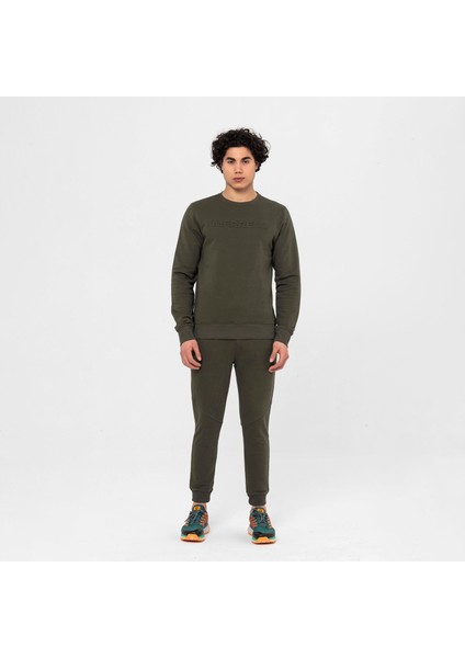 Simple Erkek Yeşil Sweatshirt