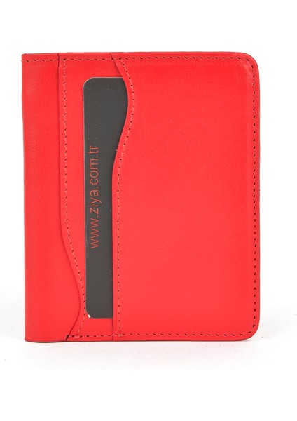 , Unisex Hakiki Deri Kartlık 1539852Z02 Kırmızı