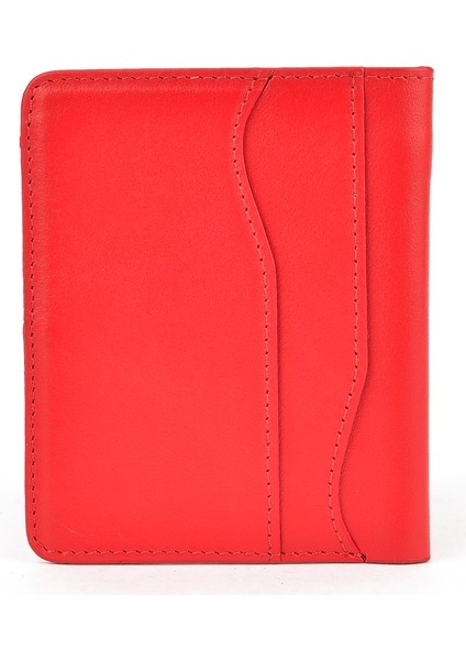 , Unisex Hakiki Deri Kartlık 1539852Z02 Kırmızı fırsatları