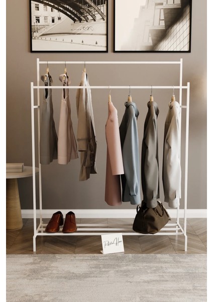 Beyaz Ikili Konfeksiyon Askısı Ayaklı Askılık Elbise Askılığı Beyaz Portmanto fiyatları