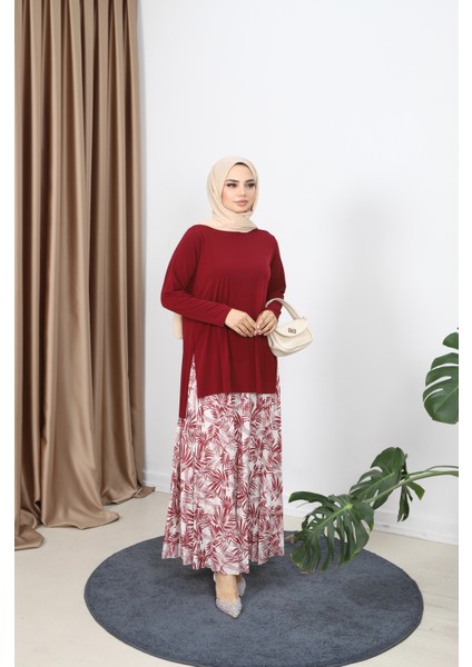 Palmiye Desen Sandy Etekli Takım modelleri