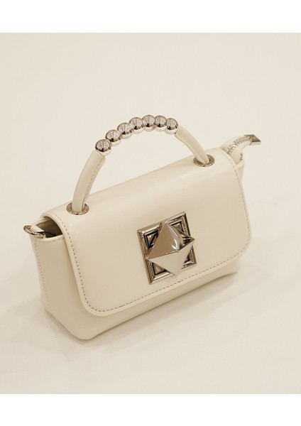 Beyaz Kadın Omuz Çantası 25YG329 Çanta fiyatları