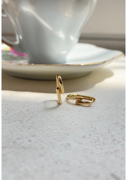 14 Ayar Altın Minimal Ince Ip Halka Küpe indirimleri