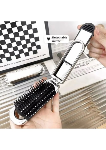 Katlanabilir Ayna ve Tarak Seti - Şık ve Pratik Tasarım indirimleri