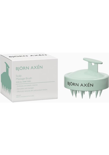 Björn Axén Saç Derisi Masaj Fırçası, Silikon Uçlu, Vegan ve Hijyenik modelleri