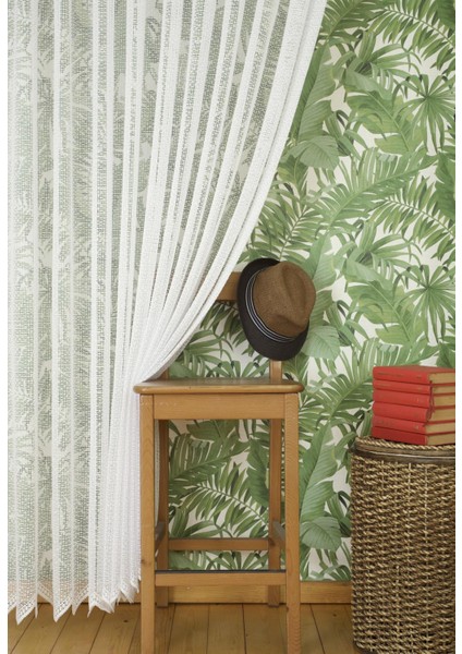 File Tül Beyaz Uzun Boy 1-3 Sık Pile