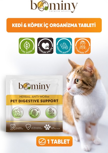 Kedi Köpek Iç Parazit 1 Adet Tablet