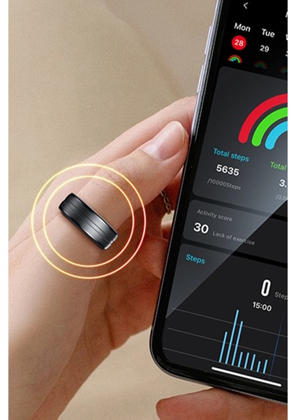 IO32 Akıllı Yüzük 50METRE Su Geçirmez Özellikli Sağlık ve Egzersiz Takip Özellikli Bt Akıllı Yüzük fiyatları