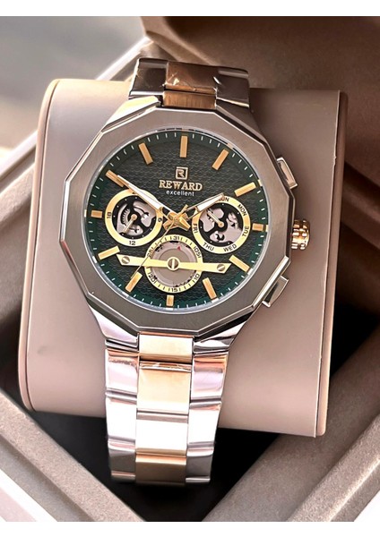 Çelik Kordon Otomatik 5 Atm Suya Dayanıklı Erkek Kol Saati VS.BLKT.0516