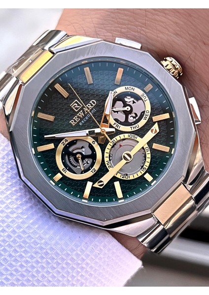 Çelik Kordon Otomatik 5 Atm Suya Dayanıklı Erkek Kol Saati VS.BLKT.0516 fiyatları