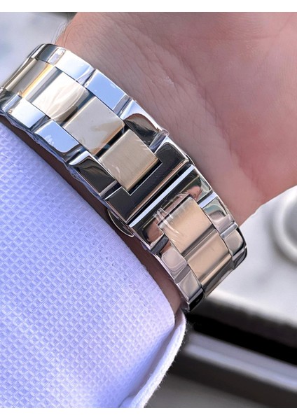 Çelik Kordon Otomatik 5 Atm Suya Dayanıklı Erkek Kol Saati VS.BLKT.0516 indirimleri