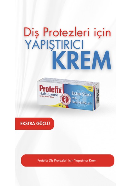 Haft-Creme 24 Gr Diş Protezleri için Extra Güçlü Yapıştırıcı Krem modelleri