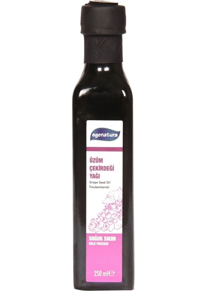 Üzüm Çekirdeği Yağı 250 ml - Cam Şişe