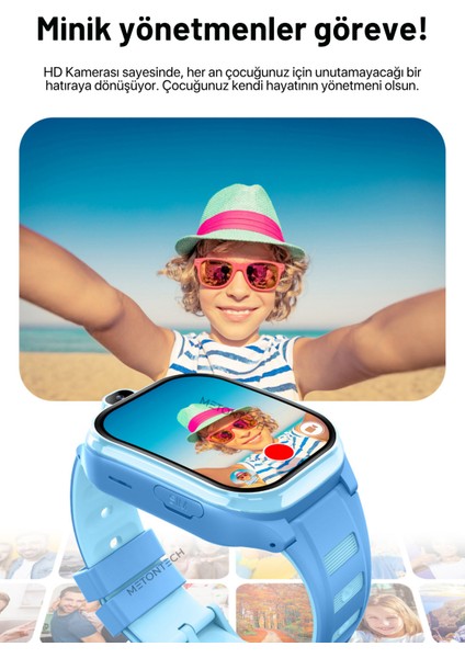 HARVOX HX Kids 4G Pro+ Plus Android Sim Kartlı Akıllı Çocuk Saati | GPS, Konum, Kamera, Görüntülü Görüşme, Yüz Tanıma Pembe