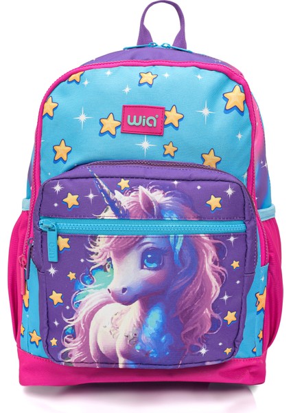 Kız Çocuk Unicorn Desenli 3'lü Okul Çanta Seti fırsatları