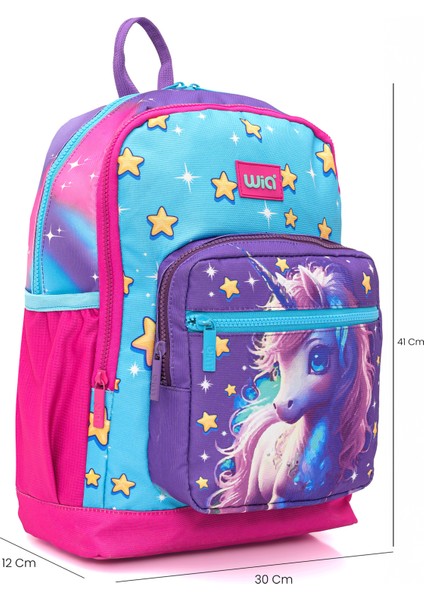 Kız Çocuk Unicorn Desenli 3'lü Okul Çanta Seti indirimleri