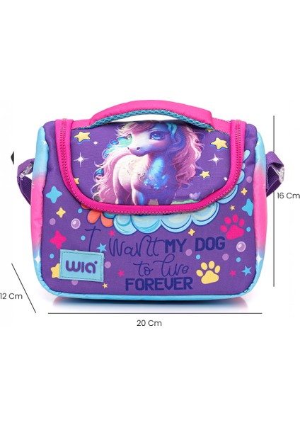 Kız Çocuk Unicorn Desenli 3'lü Okul Çanta Seti