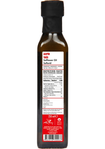 Aspir Yağı 250 ml - Cam Şişe fiyatları