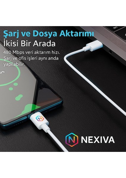 Orjinal Xiaomi-Oppo-Redmi-Huawei-Apple iPhone Uyumlu Type-C Şarj Kablosu fırsatları
