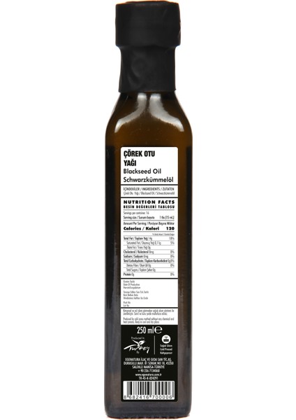 Çörekotu Yağı 250 ml - Soğuk Sıkım & Cam Şişe modelleri