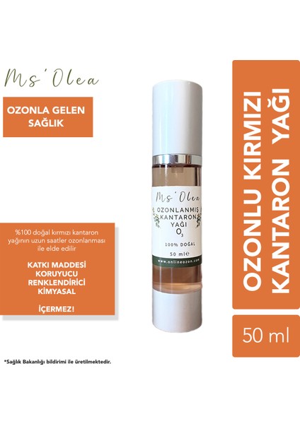 Ozonlu Kırmızı Kantaron Yağı