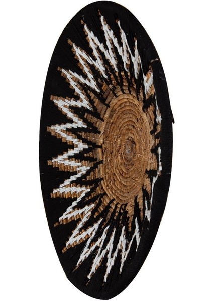 Bohem Hasır Yuvarlak Duvar Dekoru Bambu ve Makrome İle Yapılan Duvar Süsü 50 cm x 50 cm fiyatları