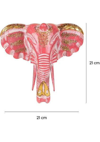 Dekoratif Ahşap Fil Objesi El Yapımı Doğal Tasarım 21 cm x 21 cm fırsatları