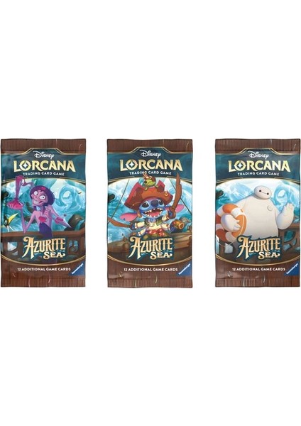 Dısney Lorcana Destek Paketi (12 Kart) Tradıng Card Game Azurıte Sea Booster Pack fırsatları