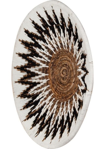 Bohem Hasır Yuvarlak Duvar Dekoru Bambu ve Makrome İle Yapılan Duvar Süsü 50 cm x 50 cm fiyatları