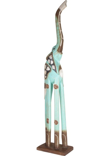 Dekoratif Ahşap Fil Objesi El Yapımı Doğal Tasarım 13 cm x 80 cm fiyatları