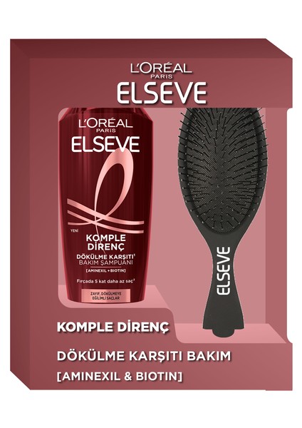 L'oréal Paris Elseve Komple Direnç Şampuan 300 ml Tarak Hediyeli