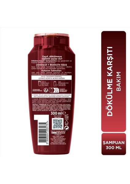 L'oréal Paris Elseve Komple Direnç Şampuan 300 ml Tarak Hediyeli modelleri
