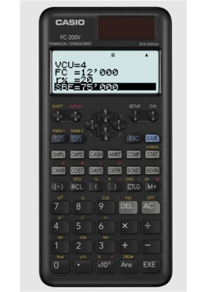 FC-200V Finansal Hesap Makinesi