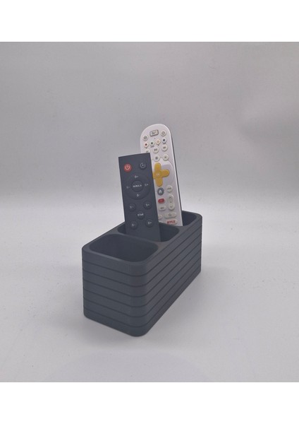 Bölmeli Dekoratif Kumandalık, 3D Baskı, Siyah