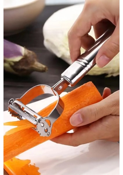 Paslanmaz Çelik Çift Fonksiyonlu Jülyen Doğrayıcı - Sebze Meyve Soyucu fiyatları