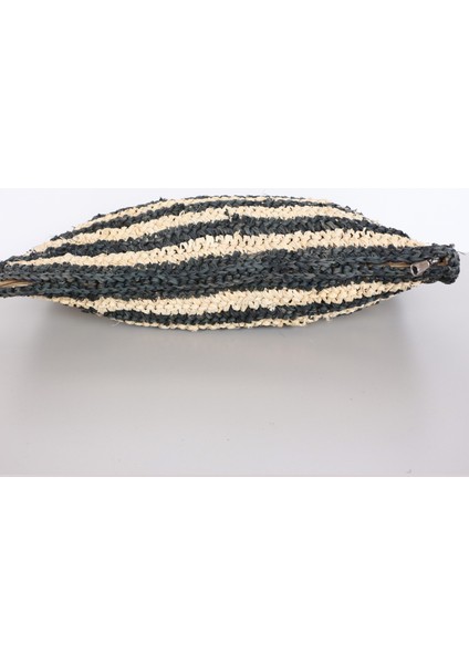 Mylamp Çift Yön Örgü 30X50 Cm. Doğal & Siyah Rafya Kırlent fırsatları