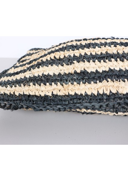 Mylamp Çift Yön Örgü 30X50 Cm. Doğal & Siyah Rafya Kırlent indirimleri