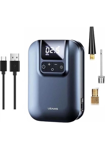 US-ZB215 350PSI 5000MAH Şarjlı Çok Amaçlı Taşınabilir Lastik Hava Pompası