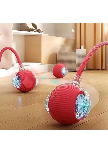Akıllı Oyuncağı, Otomatik Yuvarlanan Interaktif Top, Hareketli Kuyruk, USB Şarjlı, LED fiyatları