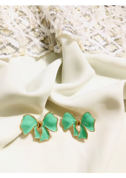 Mint Yeşili Fiyonk Küpe fiyatları