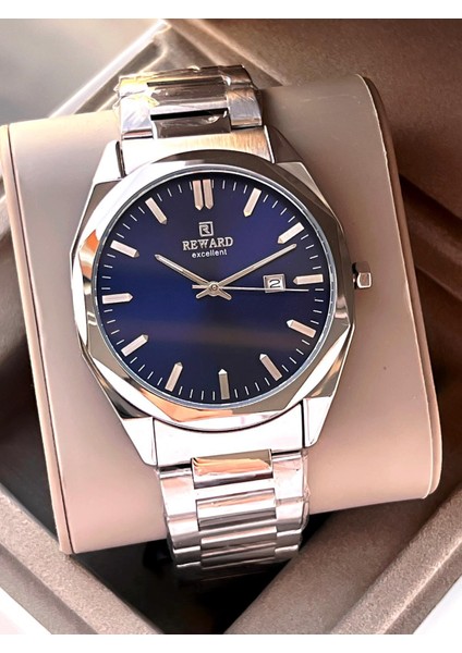 Çelik Kordon Takvim Özellikli 5 Atm Suya Dayanıklı Erkek Kol Saati VS.BLKT.0519