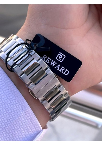 Çelik Kordon Takvim Özellikli 5 Atm Suya Dayanıklı Erkek Kol Saati VS.BLKT.0519 indirimleri