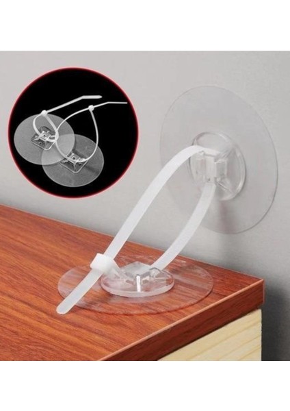 Yapışkanlı Eşya Sabitleyici Aparat Çocuk Koruma Sabitleme Aparatı 1 Çift