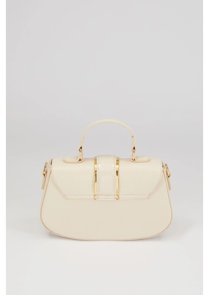 Krem Kadın El ve Omuz Çantası 930214 fırsatları