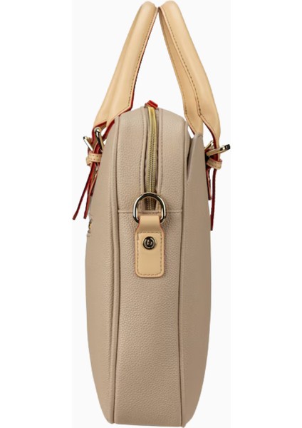 Ella Evrak Çantası, Sentetik Deri, Bej, Bölmeli, Ofis ve Dizüstü Bilgisayar Için fırsatları