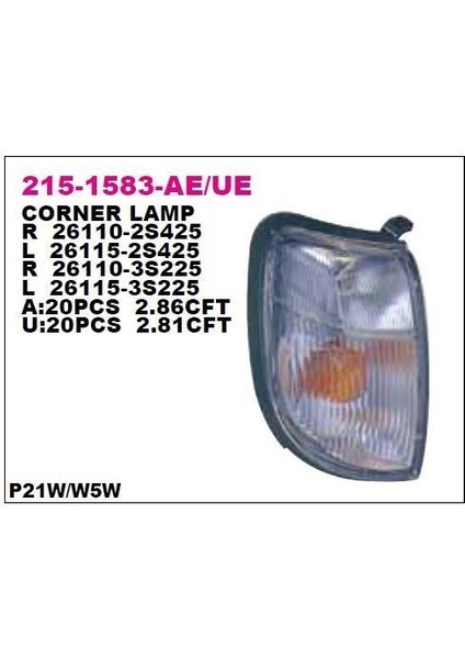 Nissan Pikap D22 1999-2002 Sinyal Lambası Sağ Depo