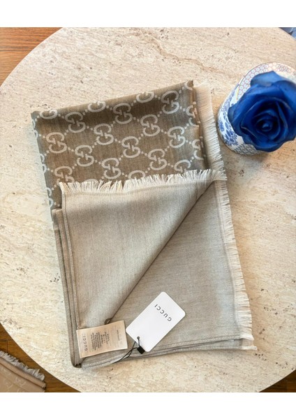 Yün Ipek Şal – G Desen | A+ Kalite | Çift Taraflı | Dört Mevsim Kullanım