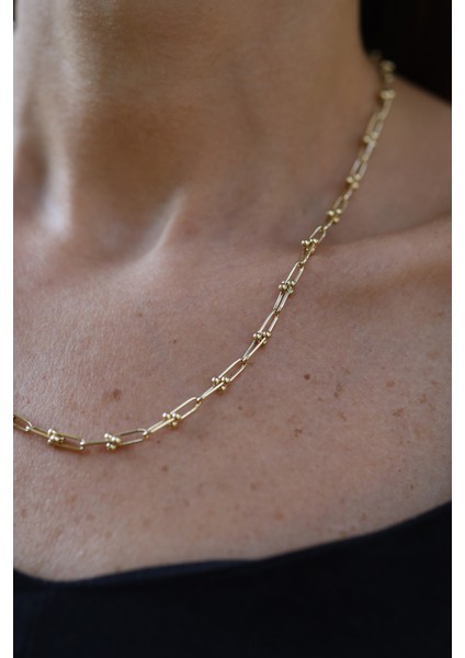 14 Ayar Altın Minimal Bisiklet Zincir Gerdanlık indirimleri