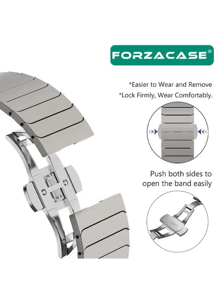 Apple Watch 8 41MM ile Uyumlu Balık Sırtı Paslanmaz Çelik Kordon - FC1099 fiyatları