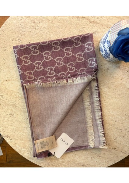 Yün Ipek Şal – G Desen | A+ Kalite | Çift Taraflı | Dört Mevsim Kullanım